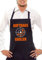 Auftrags-Griller - Zweifarbig - Grillschürze Schwarz/Orange-Weiss