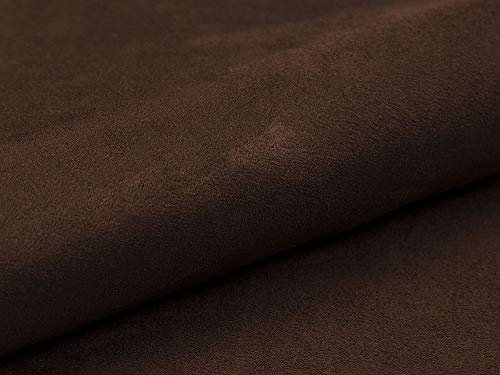 Lederkonzept Alcala Stoff Meterware Wildleder-Imitat Velours Microfaser Möbelstoff Polsterstoff 52 Braun 2