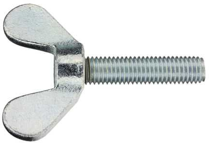 Reidl Flügelschrauben 10 x 25 mm DIN 316 Temperguss galv. verzinkt farblos 50 Stück
