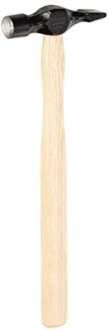 Picard Joiners Hammer 125g – English Pattern, Flat 16mm Face, Bright-Finished & Powder-Coated Head, Hardened Steel, Ash Handle, Precision Carpentry Tool – 0008701-125