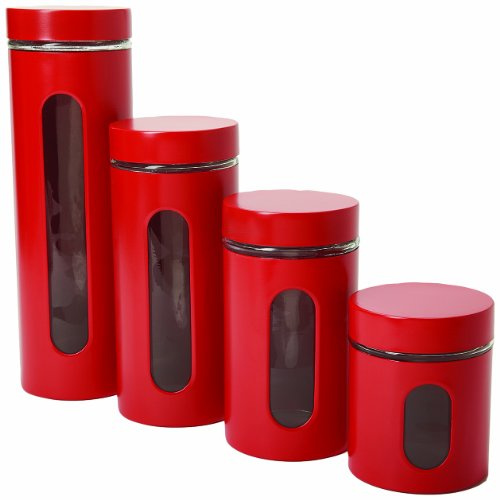 Anchor Hocking 97561 Palladian Canister, Glass, Cherry