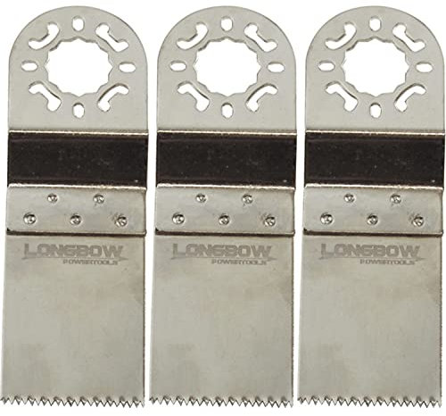 Longbow 3 Pack of 30mm Stainless Steel Multi Tool Saw Blades Made for Makita Bosch Dewalt