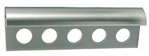 Profilo Jolly Per Piastrelle In Pvc. Colore Alluminio. H. Cm 270.
