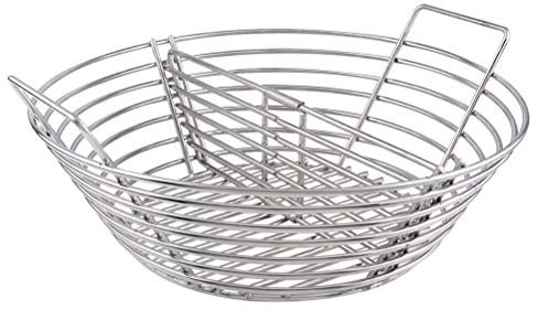 Mydracas Lump Charcoal Fire Basket with Divider Big Green Egg Accessories,Stainless Steel Grill Ash Baskets for The Large Big Green Egg,Kamado Joe Classic