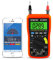 Digital Multimeter, Multimeter Bluetooth BT-90EPD Übertragen von Daten mit 4000 Counts, Diodentest, Automatische Bereichsauswahl, Temperaturmessung, Hintergrundbeleuchtung, Batterietest