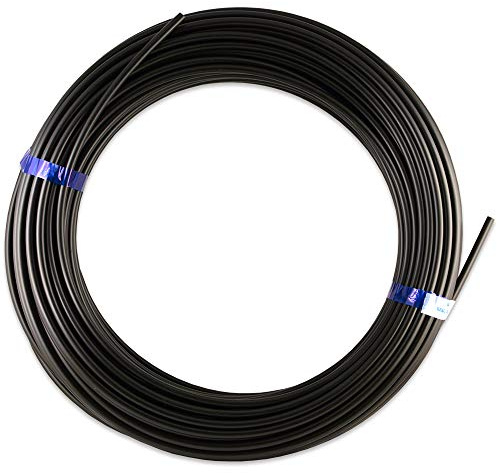 Fittingteile - 100 Meter Hochdruck-Polyamid-Schlauch Druckluft Niederdruckhydraulik bis 100 bar (Farbe: Schwarz - Schlauch Ø Außen x Innen: 6 x 3 mm)
