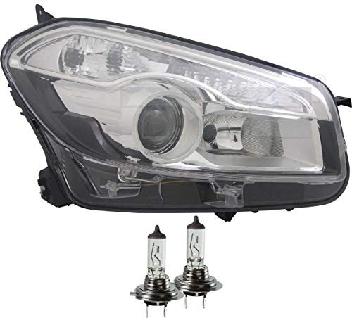 EISENFELS Bundle Set 70776194 Scheinwerfer rechts + Leuchtmittel H7 Classic kompatibel mit Qashqai +2 I J10 JJ10