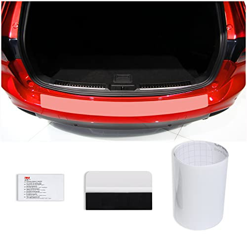 teileplus24 OL144 Ladekantenschutz Folie kompatibel mit Mitsubishi Outlander 3 PHEV 2018- Profi-Rakel, Farbe:Transparent