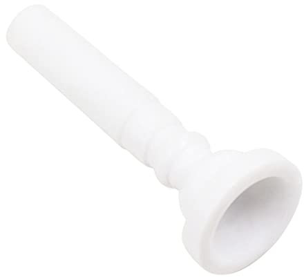 Perfeclan Trompetenmundstück 7C Größe Ersatzinstrument Zubehör, Als Geschenk für Anfänger - Weiß