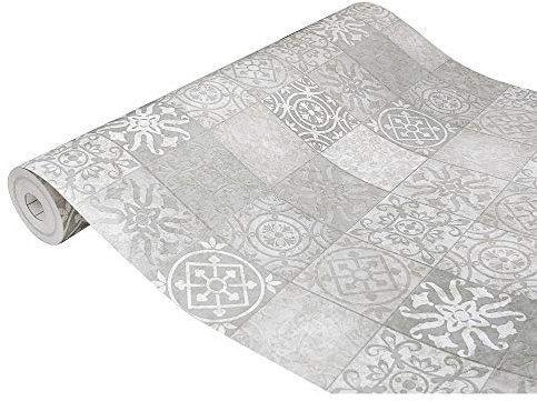 Klebefolie Möbel 45x100 cm | Selbstklebende Möbelfolie mit Stein-Design und wasserfester Oberfläche | Klebefolie für Möbel - einfache Anwendung und stilvolle Umgestaltung | Aztekisches Muster