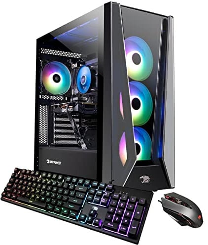 iBUYPOWER Pro Gaming PC Desktop Trace 5 MR 178i (Intel i7-11700F 2.5GHz, NVIDIA GeForce RTX 2060 6GB, 16GB DDR4 RAM, 480GB SSD, 1TB HDD, WiFi Ready, Windows 11 Home)