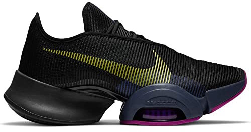 Nike Damen Air Zoom Superrep 2 Gymnastics Shoe, Black/Cyber-Red Plum-Sapphire-Thunder Blue-Hyper Violet, 42.5 EU