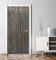 MyMaxxi - Tür bekleben mit Türtapete Türposter Türfolie Selbstklebend 90x200 Holzwand dunkel - Tür verschönern Türaufkleber Türklebefolie Baum Rustikal braun
