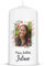 GRAVURZEILE Bedruckte Kleine Kerze - Geburtstagskerze Happy Birthday Foto - Personalisiert mit Name & eigenem Foto - brilliant bedruckte Kerze zum selbst gestalten - Farbe: Rosa