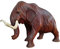 Wogeka - Schöne Mammut Statue- Schnitzerei aus Holz als Geschenk-Idee zu Geburtstag Weihnachten zur Wand-Dekoration Elefant Handarbeit (Mammut20 (Höhe 20 cm))