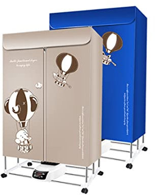 Secadora de aire caliente eléctrica silenciosa portátil, secadora de ropa eléctrica, secadora de ropa con calefacción portátil, secadora de ropa automática, armario de secado de aire caliente plegable