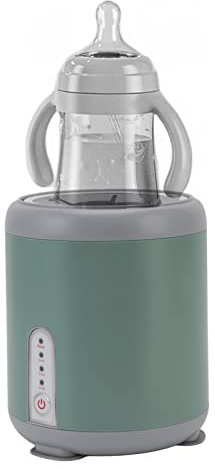 Mélangeur de Lait Maternisé, Le Shaker et Le Chauffe-biberon S'adaptent à Tous Les Biberons, Mélangeur de Lait Automatique Silencieux électrique USB, Un Bouton, Mélange Rapide à 3(Vert)