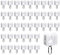 HLIWS Rulli per Binario Della Tenda,40 Pezzi Scorrimento per Binari per Tende,puleggia per cingoli,per Accessori Per Binari Per Tende Da Soffitto(Bianco)