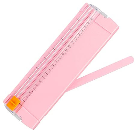 Taglierina Carta, DIYCUT Taglierina Portatile Lama di Taglio Sostituibile, Taglia Fogli di Precisione con Protezione Automatica di Sicurezza per Tagliare Coupon, Carta, Foto, Etichette
