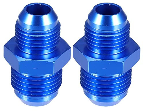 A ABSOPRO 2 Stück Auto Heizöl Rohranschluss AN10 Stecker zu AN8 Stecker Blau