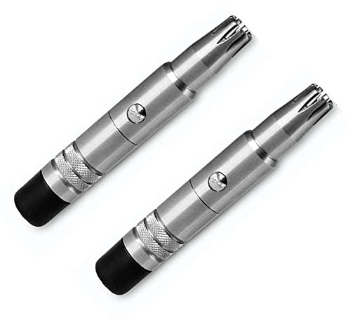 Voragrl Lot de 2 tondeuses à poils de nez manuelles pour narines - Portable - Petite taille - Sûr et portable