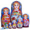 RUVOO Matrjoschka Traditionelles Russisches Nistpuppen-Set im Alten Stil, 10-teilig, Original Handbemalte Babuschka Puppen