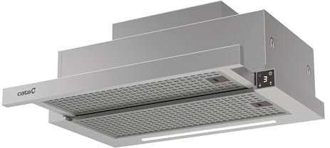 Cata Campana Extractora Telescópica TFH 6830 X 5+1 TURBO Motor Burshless Extra Silencioso Tira LED Fácil Instalacion y Limpieza Acabado Inox