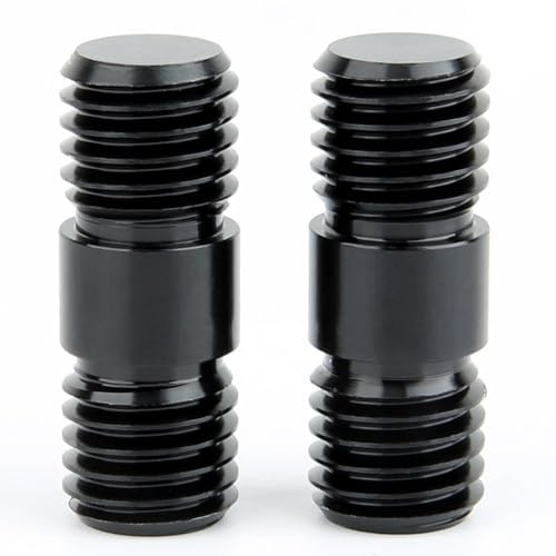 NICEYRIG 2 Stück M12 Gewinde 15 mm Stangenverbinder Extender Schraube für DSLR 15 mm Shoulder Rig Rod Rail System -085
