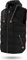 normani OUTDOOR SPORTS Wattierte Steppweste Bodywarmer - 100% Winddichte Outdoor Weste mit Lederpatch, Kapuze und Stehkragen Farbe Dunkelschwarz Größe 5XL/62