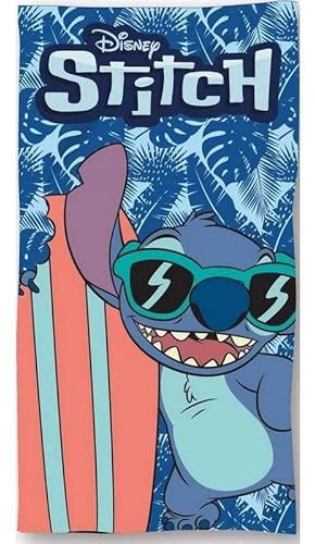 arlis Drap De Plage Lilo and Stitch Disney Ou Serviette De Bain 70 X 140 Cm (Drap de Plage Stitch Disney)