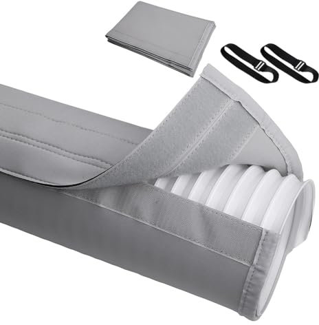 Carriere Klimaanlagen-Schlauchabdeckung, Wickel für AC-, Lüftungsschlauchabdeckung, Hülse Isoliert, Graues Polyester für Mobile Klimaanlagen für 5- & 5,9- Durchmesser