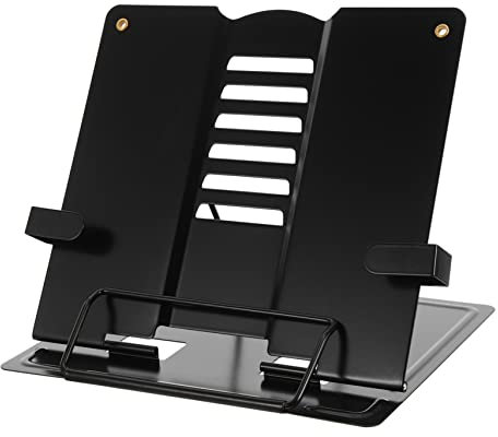 CANIGHT Multipurpose Adjustable Reading Stand for Home Office Lightweight Book Holder for Recipes and Textbooks Ergonomic Design for Easy Storage and Portability