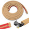 Bechoanigel Gaine Cable, 2.5 CM X 3 M PVC Flexible Goulotte Electrique Exterieur Facile à Couper, Cache Cable Sol Idéal pour la Maison, L'école, Le Bureau, L'entrepôt (Brun)