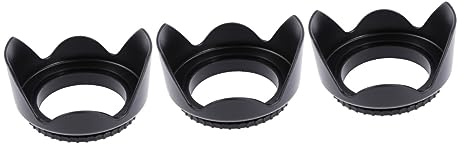 HOMSFOU 3 Stücke Universal Kamera Gegenlichtblende 58mm Fit Für Blendschutz Objektiv