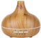 Grundig Aroma Diffuser Luftbefeuchter 300ml - Elektrischer Duftöl Diffuser Mit LED-Licht und Timer - Diffusor Für Ätherische Öle - Ohne Kabel - Bamboo, Braun