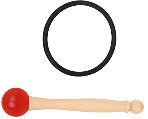 VICASKY Klangschalenschlägel Mit Holzgriff Gummi-kopf Für Klangschalen Kristallklangschalen Und Andere Schlaginstrumente Leicht Und Tragbar Zum Üben Geschenk