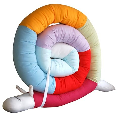 Bettschlange/Bettschnecke XXL (Motiv Pastell) Länge 250cm **personalisierbar** Seitenschläferkissen (Pastell mit Schwanzspitze)