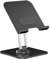 Windfromort Support Tablette - Accessoire Bureau Réglable & Pliable - Support Universel pour Bureau - Rotation 360° avec Effet Anti-Stress - Aluminium Noir