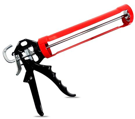 TB1Products Heavy Duty 310ml Caulking Gun – Smooth Rod Silicone & Sealant Applicator for Professional & DIY Use – Ergonomic Grip, Zero Drip, Durable Design for Adhesives, Caulk & More