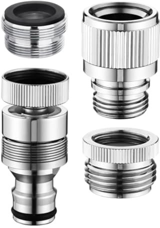 4 adattatori rimovibili per rubinetto da lavandino a tubo da giardino