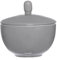 Ritzenhoff & Breker Doppio Zuckerdose, Zucker Dose, Vorratsdose, Geschirr, Porzellan, Grau, 9 cm, 576924