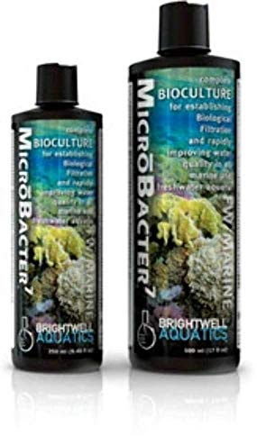 BRIGHTWELL AQUATICS MicroBacter7 Komplette Biokultur für Aquarium oder Aquarium, befüllt biologische Filtermedien für Salzwasser- und Süßwasserfische, Aquarium-Wasserbehandlungen, 1,999 ml