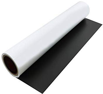 FerroFlex® 620mm Wide Standard Self Adhesive & Gloss White Flexible Ferrous Sheet for Walls, Office, Home and Creating Instant Surfaces Magnets Will Attract to - 1 Metre Length