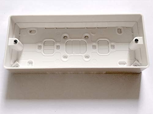 MK 3-Gang Surface Pattress Box White 30mm