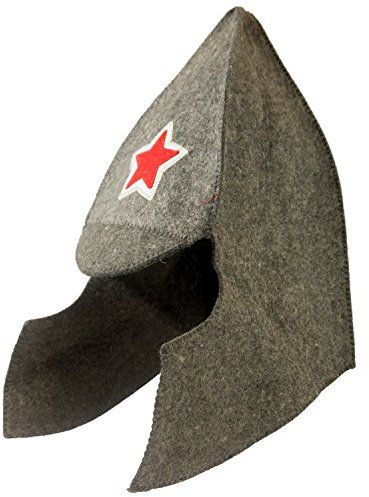 Saunahut - Modell Schlapphut Stern - 100% Wollfilz - Saunamütze aus Filz für Damen und Herren