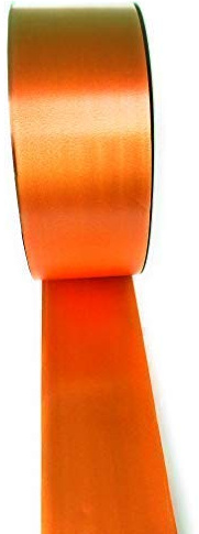 INERRA Ribbon - 100 Yards - 50mm (2) Florist Wedding Car and Craft Uses (Orange)