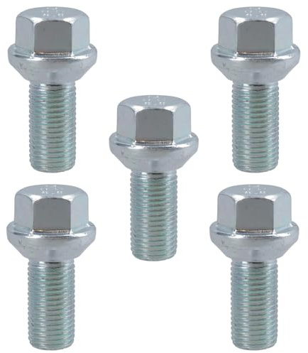 5 Pack M14 x 1.5 Trailer Wheel ConicaI Bolt for Ifor Williams Indespension Knott