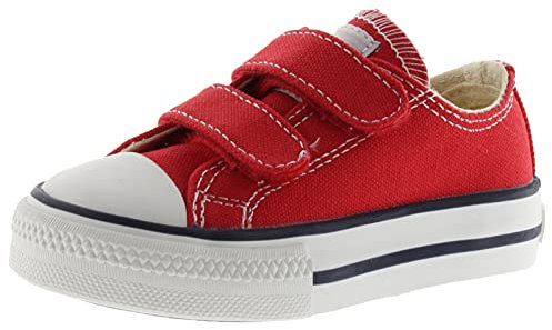 Victoria Tribu Velcros Lona, Zapatillas Unisex Adulto, Rojo (Rojo 40), 43 EU