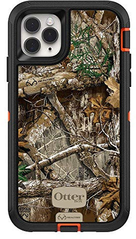 OtterBox Defender Series Screenless Case for iPhone 11 Pro Max, Realtree Edge (Blaze Orange/Black/RT Edge Graphic)
