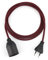 5m Plug-In Lampe BORDEAUX, Textilkabel mit Lampenfassung aus Thermoplast (GLATTMANTEL) mit Eurostecker